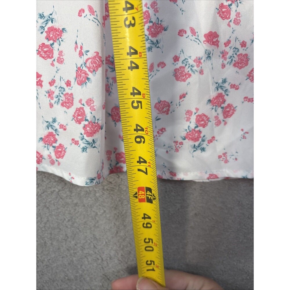SHEIN‎ Women's Size M Milk Maid Maxi Pink Flowers Ditsy Coquette Soft Girl Flowy - Picture 7 of 12